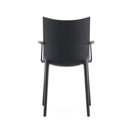 Sedia H.H.H materiale plastico nero / Soft touch - Riciclato - Kartell