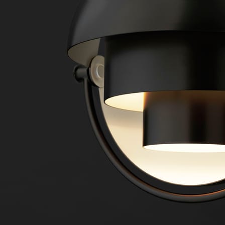 Suspension Multi-Lite Small métal noir / Ø 25 cm - Modulable & orientable / Réédition 1972 - Gubi