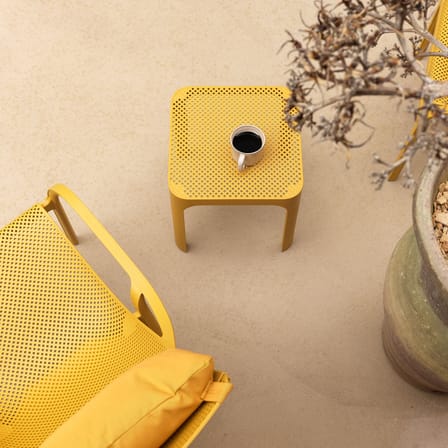 Table d'appoint Net noir / 40 x 40 x H 40 cm - NARDI