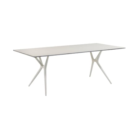 Table pliante Spoon  / Bureau - 160 x 80 cm / Aluminium finition laminé - Kartell