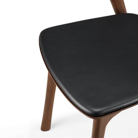 Chaise Bok Indoor bois marron / Assise cuir - Ethnicraft