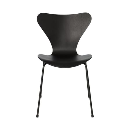 Chaise empilable Série 7 bois noir / Frêne teinté - Arne Jacobsen, 1955 - Fritz Hansen
