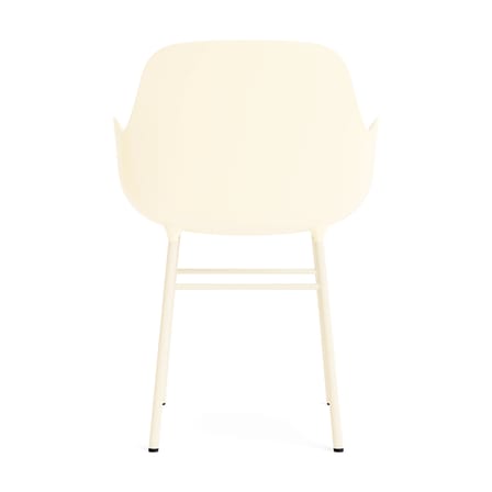Fauteuil Form plastique beige / Pieds métal - Normann Copenhagen