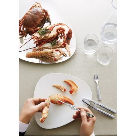 Set de 4 fourchettes à huîtres Colombina Fish métal - Alessi
