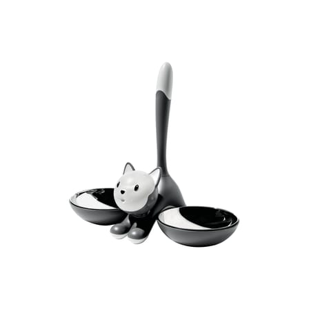 Gamelle Tigrito plastique gris / pour chat - Alessi