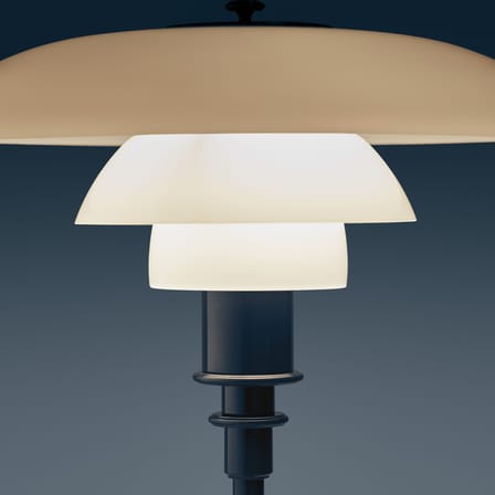 Lampe de table PH 2/1 bleu / Réédition 1927 - Louis Poulsen