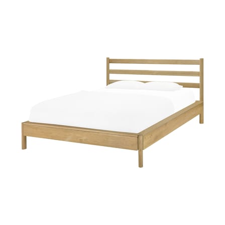 Lit double PI bois naturel / Pour matelas 160 x 200 cm - Ethnicraft