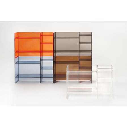 Meuble de rangement Sound-rack plastique rose / L 75 x H 53 cm - Kartell
