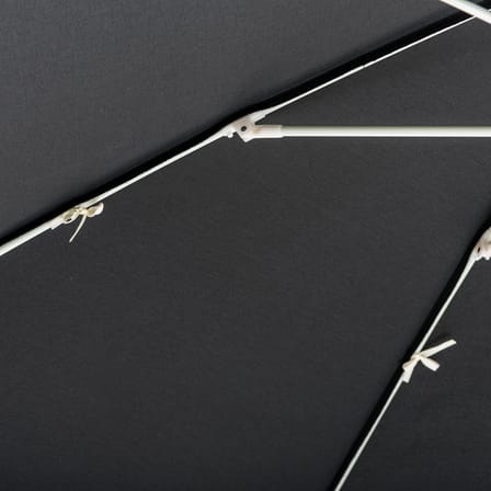 The Amalfi Riviera Parasol textile black / Ø 230 cm - BUSINESS & PLEASURE