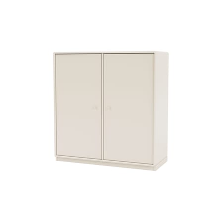 Rangement Cover Cabinet bois blanc / L 69.6 x P 30 x H 72,6 cm - 2 portes - MONTANA