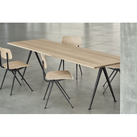 Sedia Result nero legno naturale / Riedizione 1958 - Hay