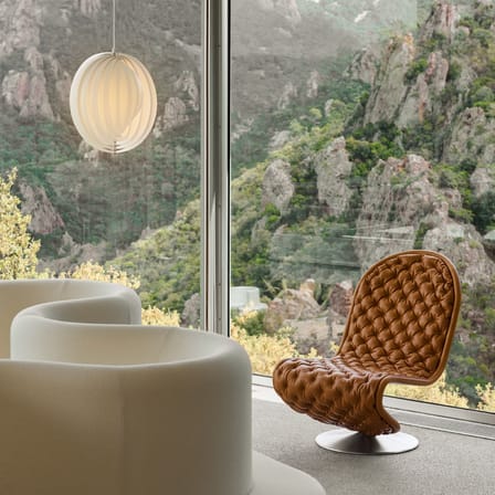 Suspension Moon Opal / Acrylique - Ø 34 cm / Verner Panton, 1960 / Modulable - Verpan