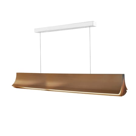 Suspension Respiro LED or métal / L 120 cm - DCW éditions