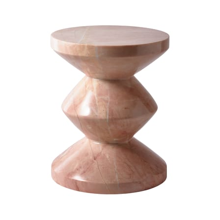 Tabouret Zig Zag Marble rose / Marbre poli - Pols Potten