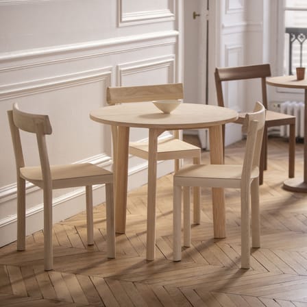 Tavolo rotondo Galta Tripod legno naturale / Ø 80 cm - KANN DESIGN