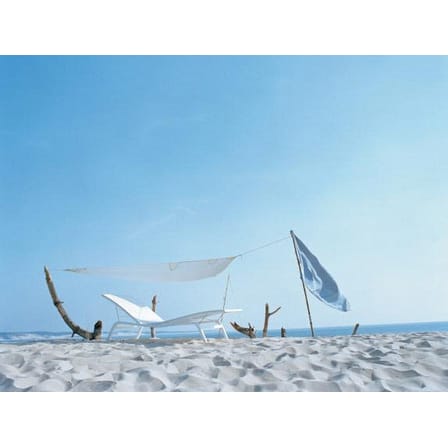 Transat inclinable empilable Alizé métal beige / larg. 80 cm - 5 positions - Fermob