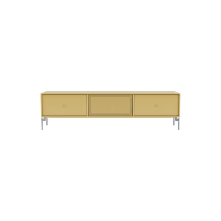 TV Möbel Octave V holz gelb / Mit Füßen - L 138 x T 30 x H 36,6 cm - MONTANA