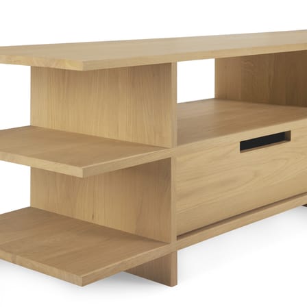 Kabuki TV unit natural wood / L 200 cm - 2 drawers - Ethnicraft