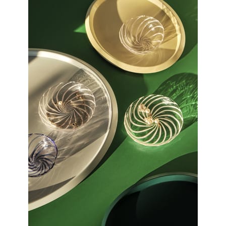 Set de 2 assiettes à mignardises Spin verre - Hay