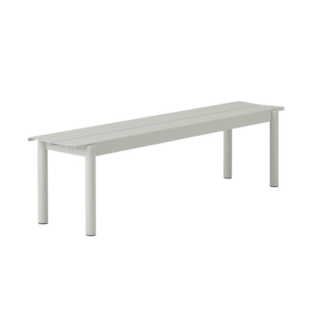 Banc Linear métal gris / L 170 cm - Muuto
