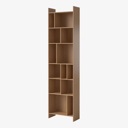 Bibliothèque House Library bois naturel / L 60 x H 232 cm - Bolia