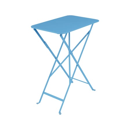 Table pliante Bistro métal bleu / 57 x 37 cm - Acier / 2 personnes - Fermob