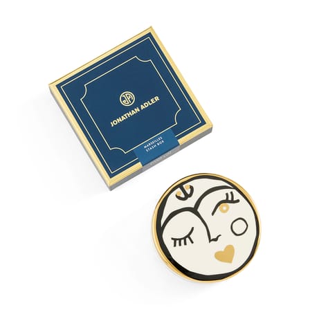 Boîte Marseilles céramique / Ø 11 x H 4 cm - Jonathan Adler