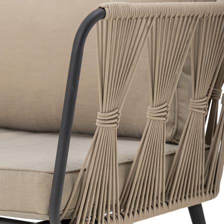 Canapé de jardin 2 places Pavone / L 174 cm - Corde polyester tissée main - Bloomingville