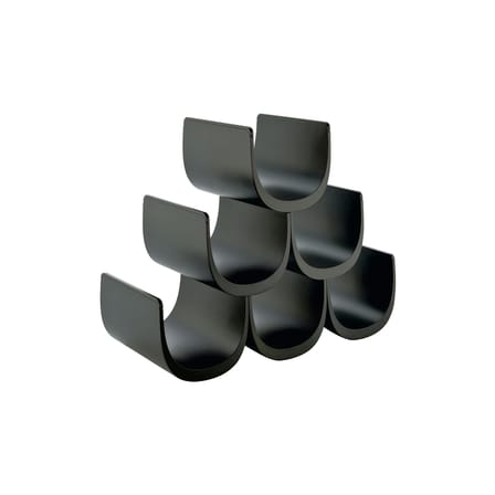 Casier à bouteilles Noè plastique noir / Modulable - 6 bouteilles - Alessi