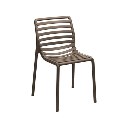 Lot de 6 chaises empilables Doga Bistrot marron - NARDI