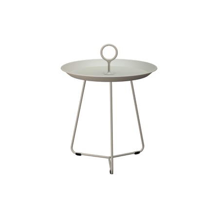 Eyelet Small End table metal beige / Ø 45 x H 46.5 cm - Houe