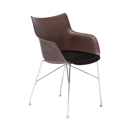 Fauteuil Q/Wood bois naturel / Bois moulé - Kartell