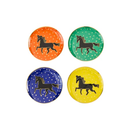 Cheval Glass coaster ceramic multicoloured / Set of 4 - Jonathan Adler