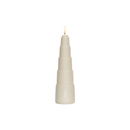 Kerzenleuchter Spire metall beige Step / H 26 cm - Fatboy