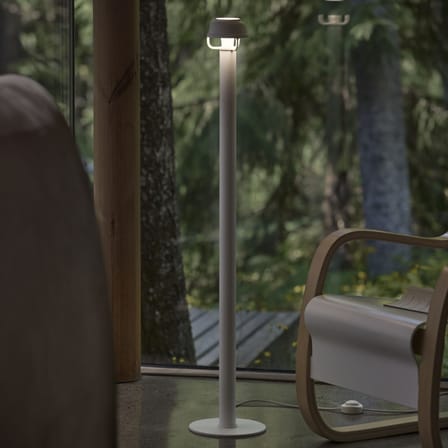 Lampadaire Kori métal blanc - ARTEK
