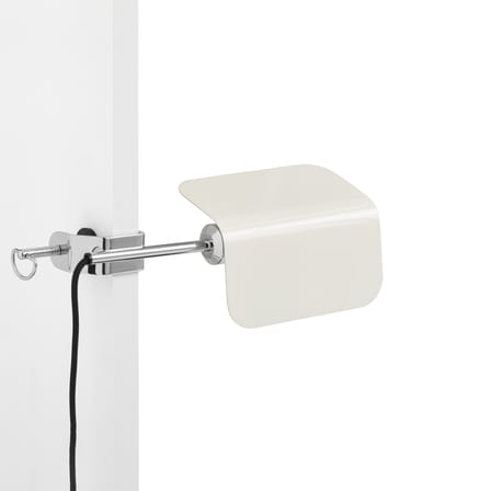 Lampe Apex Clip métal blanc / Base étau - Orientable / H 27,5 cm - Hay