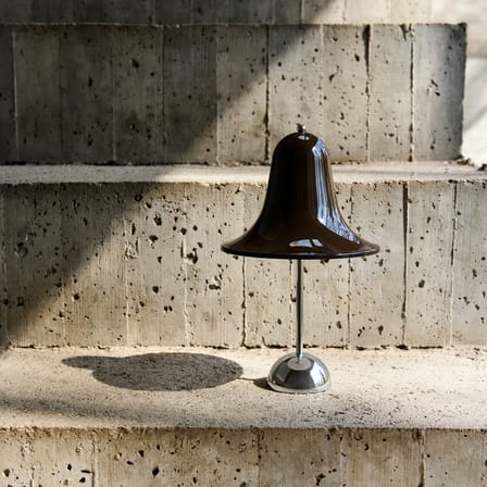 Lampe sans fil rechargeable Pantop Portable LED plastique marron / Verner Panton (1980) - Verpan