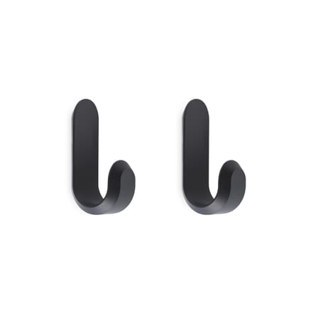 Set de 2 patère Curve Mini métal / H 5,8 cm - Normann Copenhagen