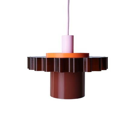 Gigi Pendant plastic material multicoloured No. 1 / Ø 28 x H 21 cm - Recycled plastic, made in France - Warren & Laetitia