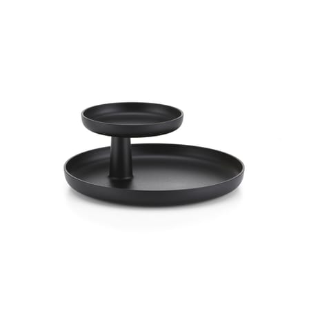 Plateau Rotary Tray plastique noir / Vide poche - ABS / Petit plateau pivotant - Vitra