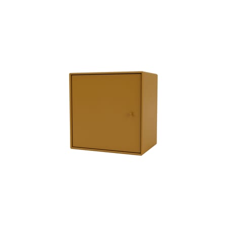 Rangement mural Montana Mini 1003 bois marron / Porte droite - 35 x 35 x P 25 cm - MONTANA