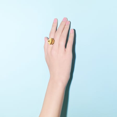 Ring Venusia - Trama gold metall / Large - Alessi