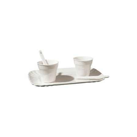 Service à café Estetico Quotidiano céramique blanc / Pour 2 personnes - Seletti