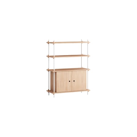 Shelving System – s.115.1.B Shelf natural wood / W 85 x H 115 x D 35 cm - MOEBE