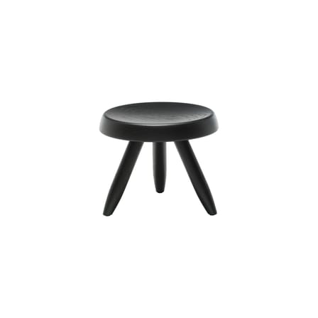 Berger Stool wood black / Charlotte Perriand, 1953-61 - Ø 33 x H 26.7 cm - CASSINA