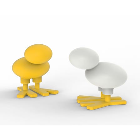 Décoration Mini Happy bird plastique blanc / Tabouret enfant - H 44 cm / Eero Aarnio, 2015 - Magis