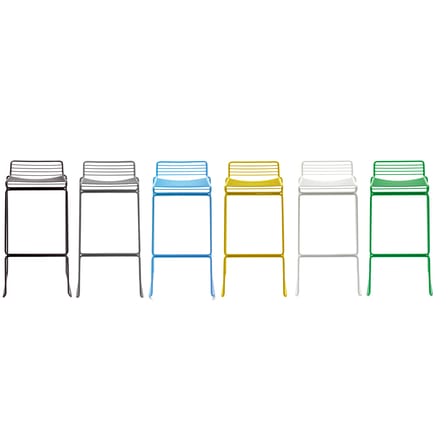 Tabouret de bar Hee métal gris / H 75 cm - Hay