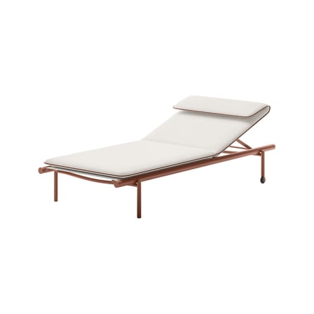 Transat inclinable à roulettes Salo tissu / Matelas inclus - Unopiu