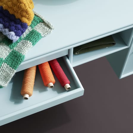 Bureau mural Bureau bois orange / L 93.8 x Prof. 38 cm - MONTANA