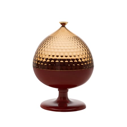Centre de table Pumo plastique marron / Ø 21 x H 29 cm - Kartell